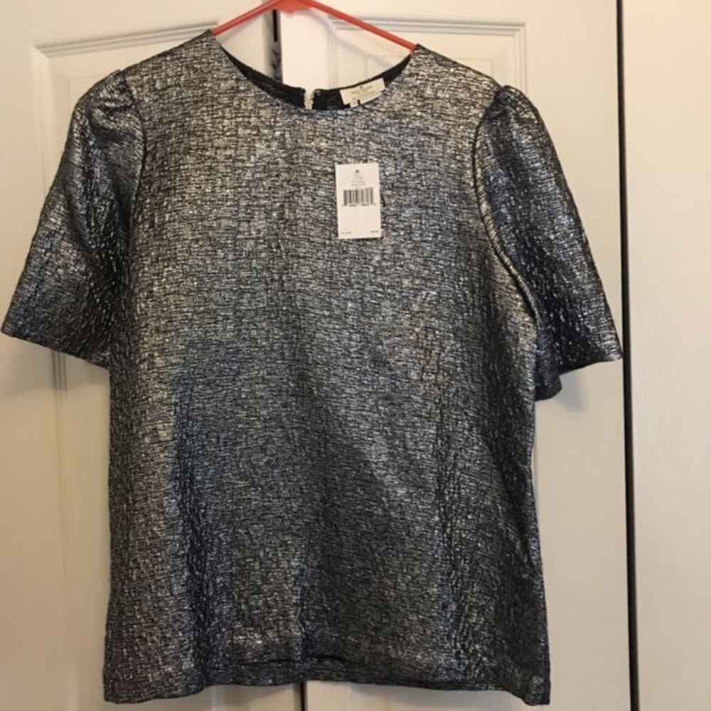 Kate Spade Gunmetal Blouse